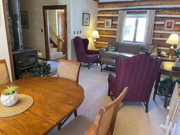 Cabin 12 Living Room and Dining Room