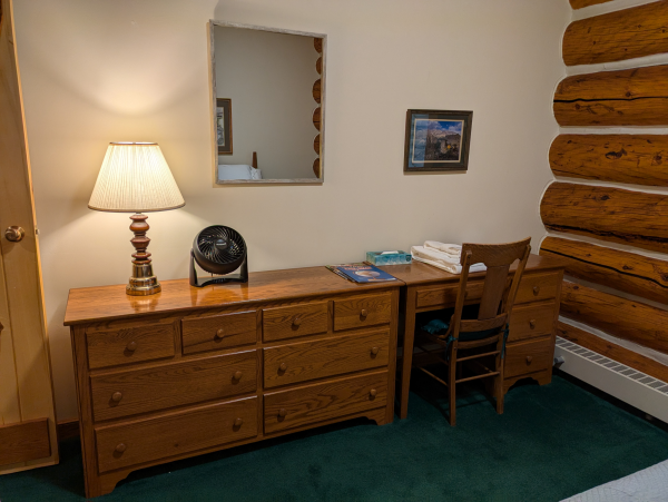 The Commons Apartment Bedroom 1 Dresser and Desk