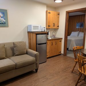 Circle Cabin Living Room